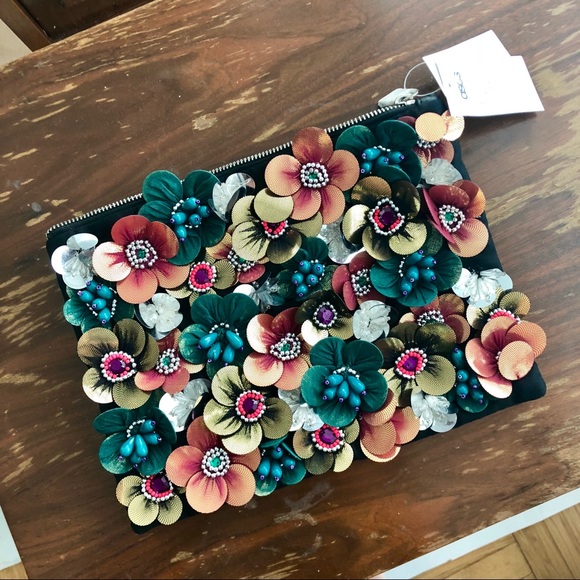 🚫SOLD🚫Asos clutch with flower embellishment - Picture 8 of 8